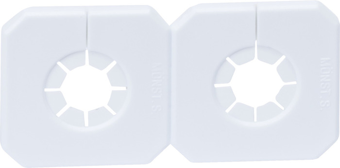 Täckbricka Vit Ø15 mm 2-pack Gelia